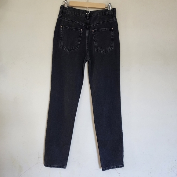 We The Free High-Rise Distressed Button-fly Jeans in Black size 25 NWT - Picture 2 of 3